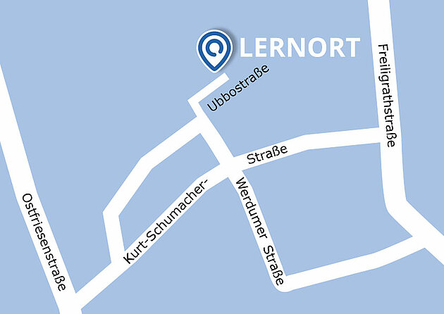 Lageplan des Standortes in Wilhelmshaven