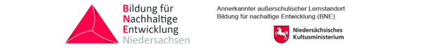 Logo des BNE und Logo des Niedersächsischen Kultusministerium