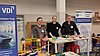 (von links) Christoph Legler, Gerrit Saathoff und Michael Raber, präsentieren einen Teil des Angebots vom Lernort Technik und Natur e.V. 